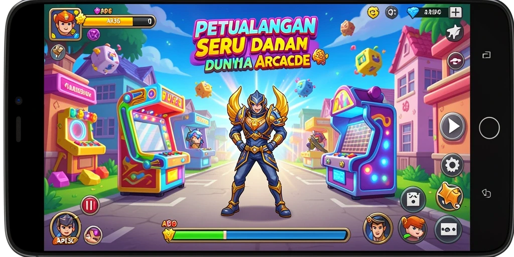 Screenshot gameplay API36 menampilkan aksi seru di dunia arcade.