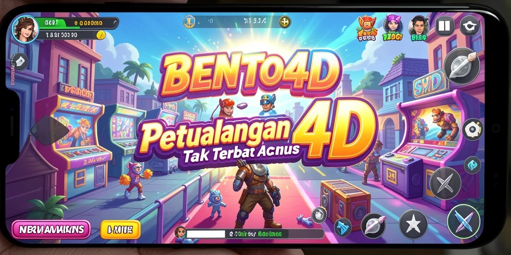 Tangkapan layar gameplay BENTO4D menampilkan serunya menjelajahi rintangan.