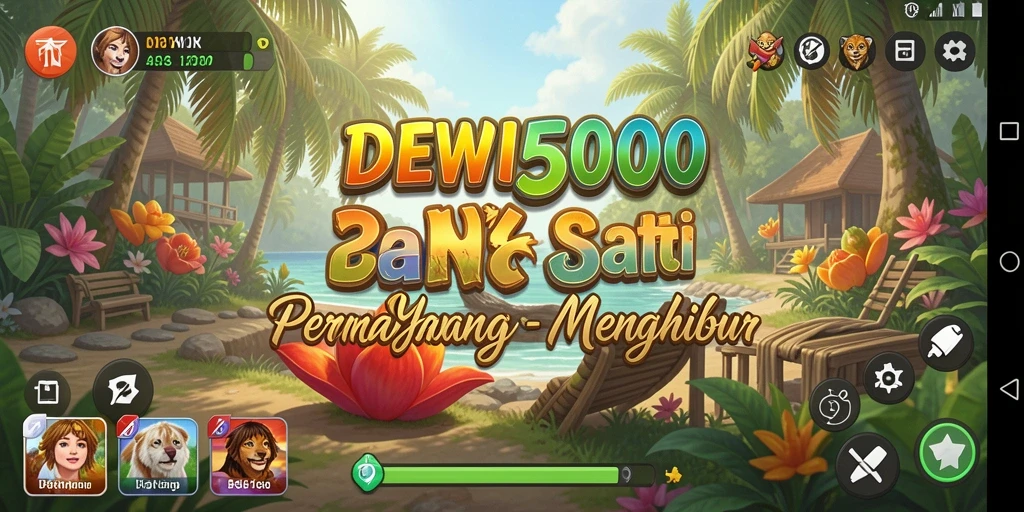 Tampilan gameplay seru dan interaktif dari DEWI5000.
