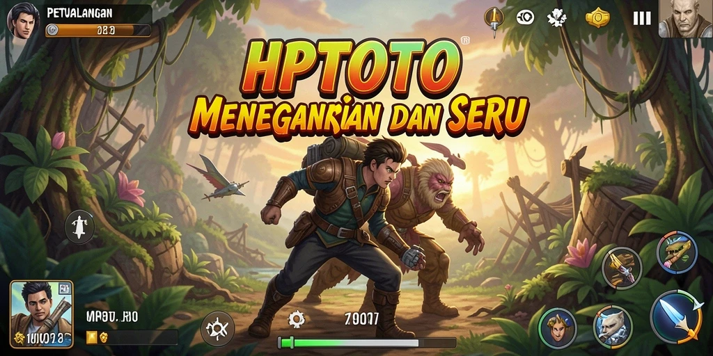 Tangkapan layar gameplay HPTOTO menampilkan aksi petualangan yang mendebarkan.