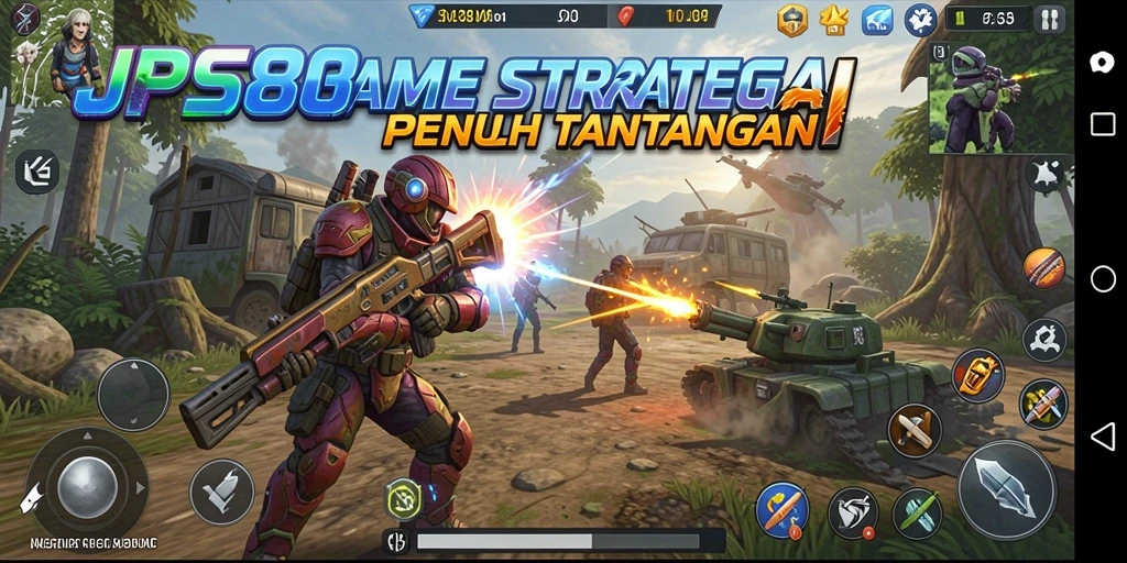 Tangkapan layar JPS88 menampilkan aksi gameplay strategi yang mendebarkan.