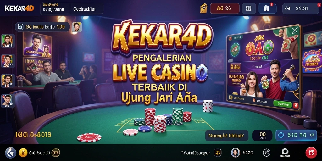 Screenshot gameplay KEKAR4D dengan dealer langsung yang profesional.