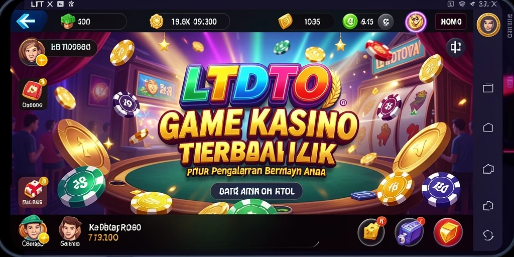 Screenshot gameplay LTDTOTO dengan suasana Kasino yang menarik dan interaktif.