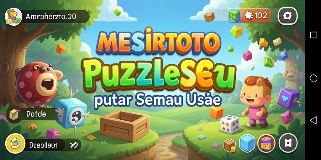 Screenshot gameplay <strong>MESIRTOTO</strong> menampilkan tantangan Puzzle yang menarik.