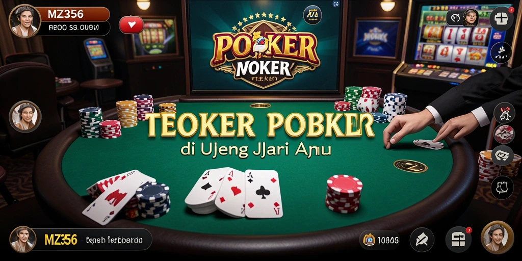 Tampilan menarik dari gameplay MZ356 Poker yang mengasyikkan.