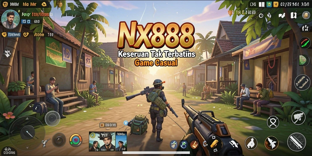 Screenshot menunjukkan gameplay seru dan menantang dari NX888.