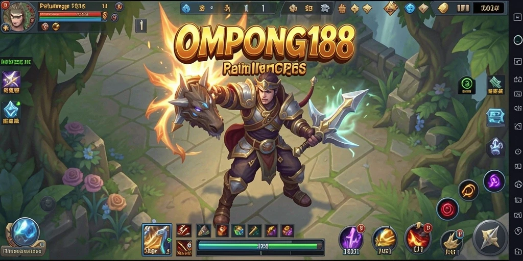 Screenshot OMPONG188 menampilkan para pemain dalam aksi seru di dunia fantasi.