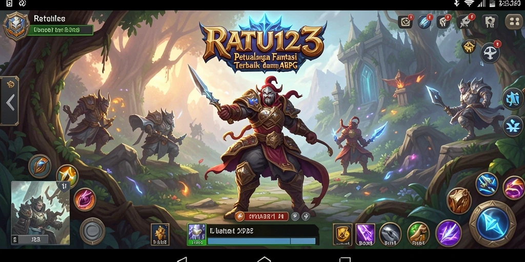 Gameplay ARPG yang mendebarkan dengan berbagai karakter dan monster.