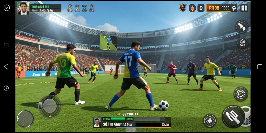 Screenshot gameplay RI188 yang menampilkan aksi seru olahraga.