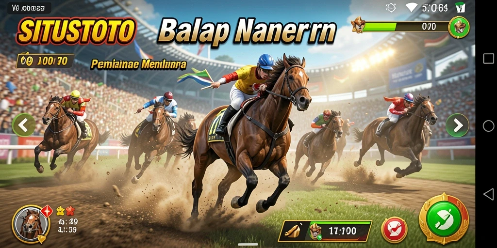 Tampilan gameplay balap yang menegangkan dan penuh aksi.