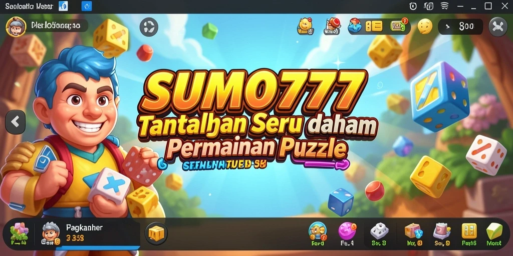 Screenshot utama SUMO777 menampilkan gameplay menantang dan interaktif.