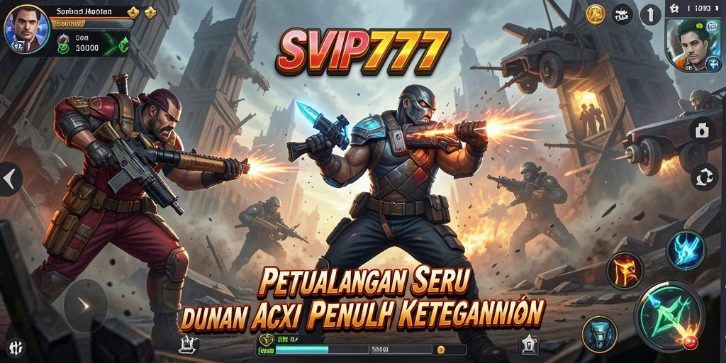 Screeshot aksi mendebarkan dari gameplay SVIP777.