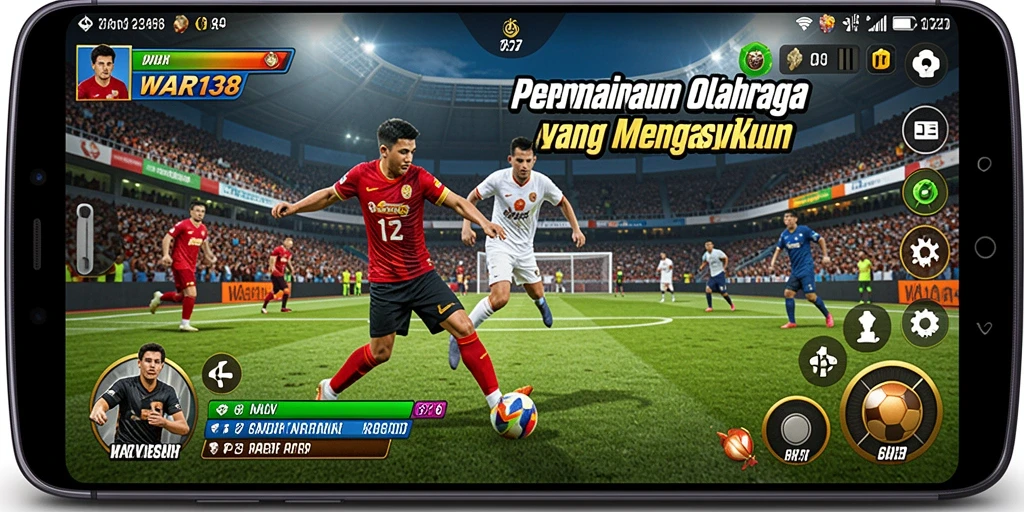 Tampilan gameplay seru dari WAR138 yang menampilkan aksi olahraga.