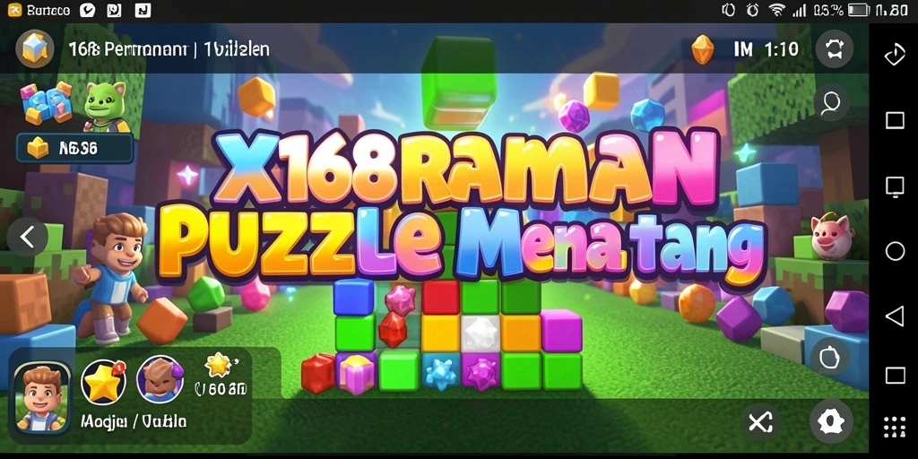 Screenshot X168 menampilkan gameplay menarik dengan berbagai puzzle yang menantang.