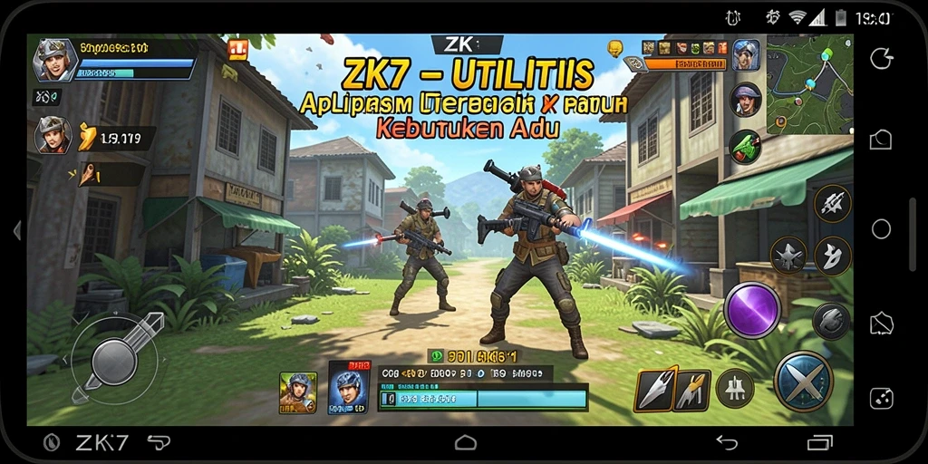 Tampilan antarmuka ZK7 yang sederhana dan fungsional.